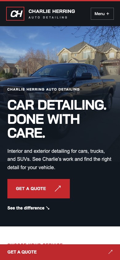 Charlie Herring concept on mobile