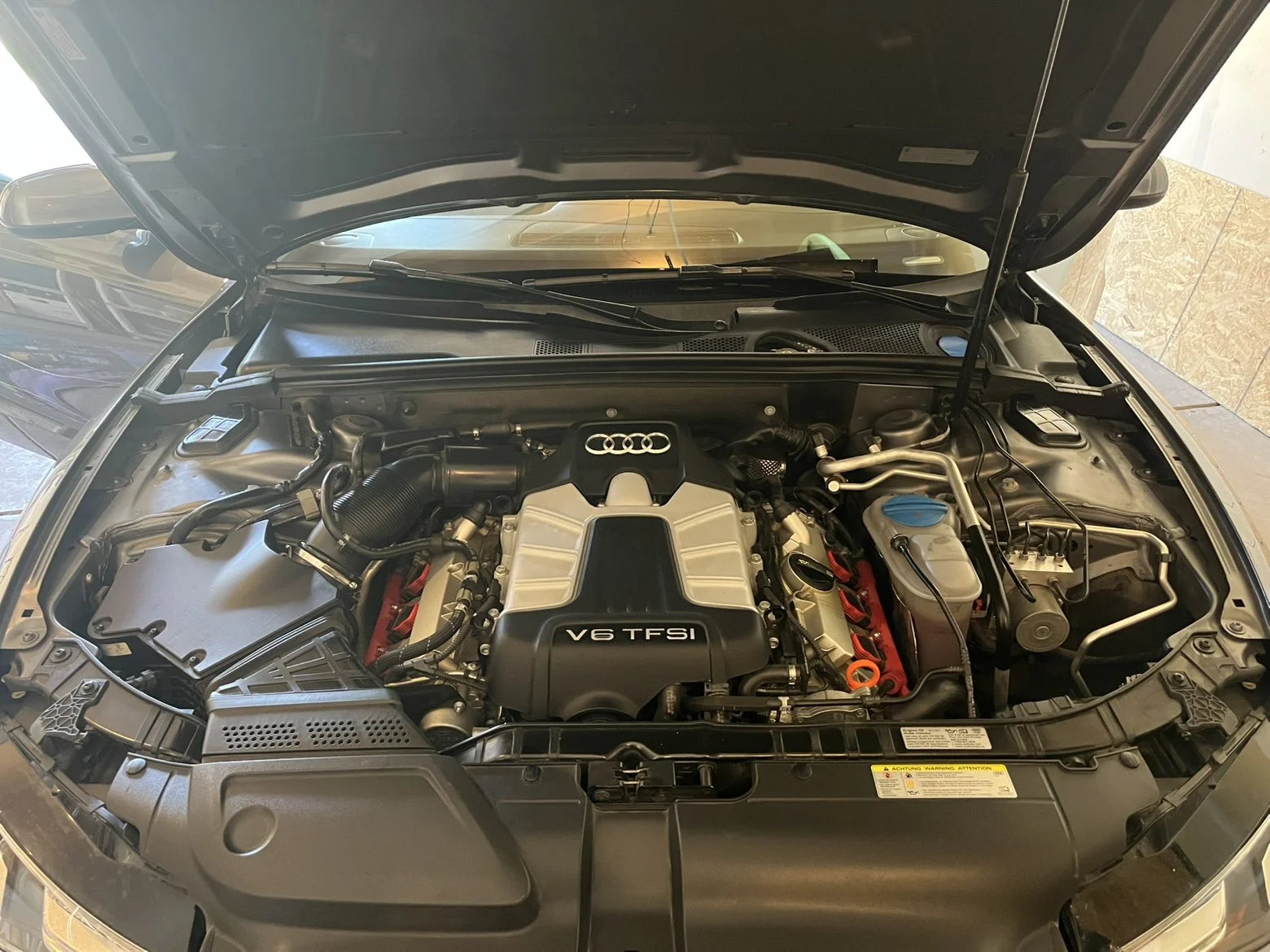 Audi engine bay