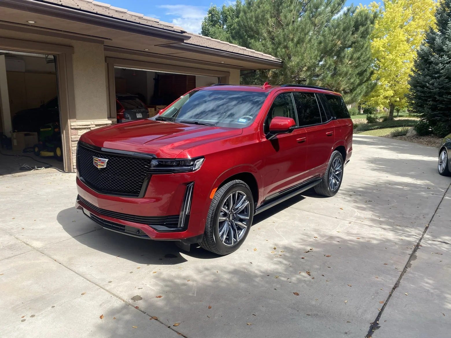 Red Cadillac exterior